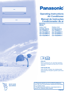 Manual Panasonic YS9NKV-7 Ar condicionado
