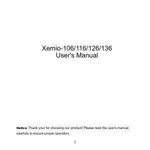 Bedienungsanleitung Lenco XEMIO-126 Mp3 player