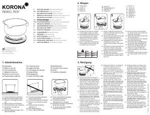 Manual de uso Korona Reiko Báscula de cocina
