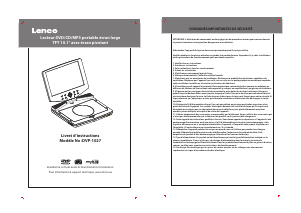 Mode d’emploi Lenco DVP-1027 Lecteur DVD