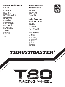 Kullanım kılavuzu Thrustmaster T80 Racing Wheel Gamepad