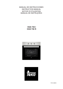 Manual Teka HGS 750 I Oven