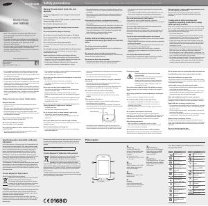 Bruksanvisning Samsung GT-E2652W Mobiltelefon