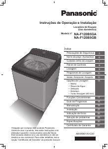 Manual Panasonic NA-F120B5A Máquina de lavar roupa