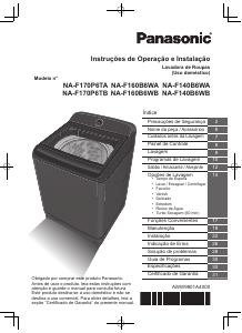 Manual Panasonic NA-F140B6WB Máquina de lavar roupa