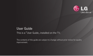 Handleiding LG 47LT640H LCD televisie