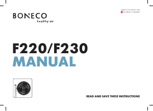 사용 설명서 Boneco F220 선풍기