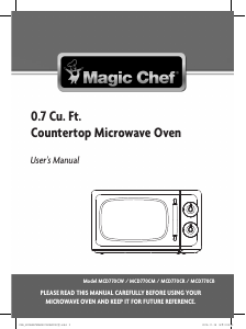 Bruksanvisning Magic Chef MCD770CW Mikrovågsugn
