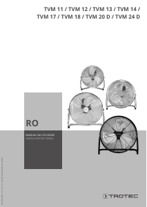 Manual Trotec TVM 14 Ventilator