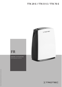 Mode d’emploi Trotec TTK 29 E Déshumidificateur