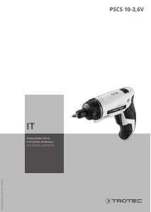 Manuale Trotec PSCS 10‑3,6V Avvitatore