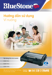 Hướng dẫn sử dụng BlueStone EGB-7458 Bàn nướng