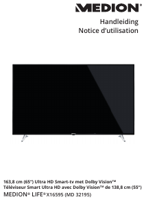 Mode d’emploi Medion LIFE X16595 (MD 32195) Téléviseur LED
