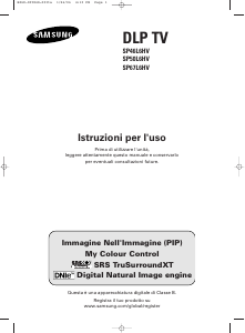 Manuale Samsung SP-50L6HV Televisore