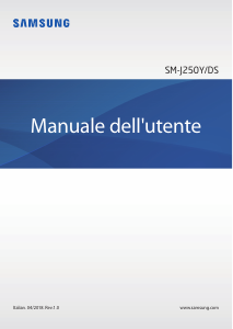 Manuale Samsung SM-J250Y/DS Galaxy J2 Telefono cellulare
