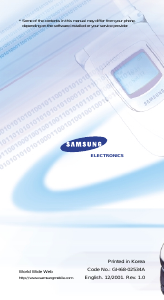 Handleiding Samsung SGH-Q200SA Mobiele telefoon