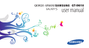 Bruksanvisning Samsung GT-I9010 Galaxy S Giorgio Armani Mobiltelefon