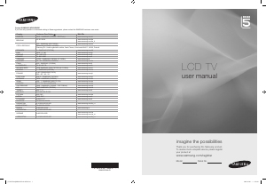 Bedienungsanleitung Samsung LE37B550A5P LCD fernseher