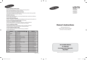 Bedienungsanleitung Samsung LE46N71B LCD fernseher