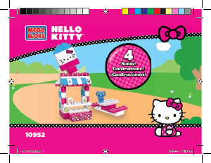 Handleiding Mega Bloks set 10952 Hello Kitty Blue building tube