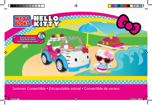 Handleiding Mega Bloks set CND58 Hello Kitty Summer convertible