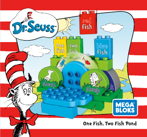 Handleiding Mega Bloks set FNJ66 Dr Seuss One fish - Two fish pond