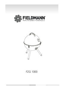 Manual de uso Fieldmann FZG 1000 Barbacoa