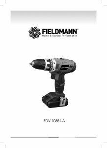 Руководство Fieldmann FDV 10351-A Дрель-шуруповерт