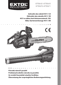 Bedienungsanleitung Extol 8795642 Kettensäge
