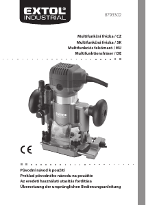 Manuál Extol 8793302 Horní frézka