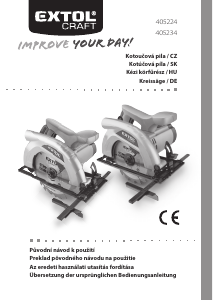 Bedienungsanleitung Extol 405234 Kreissäge