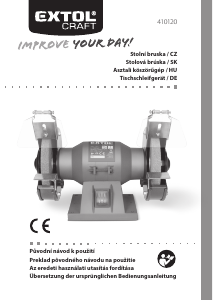 Manuál Extol 410120 Stolní bruska