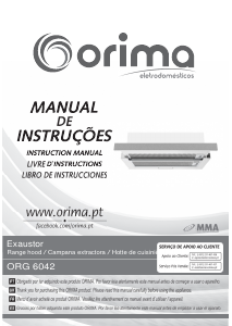 Manual Orima ORG 6042 Cooker Hood
