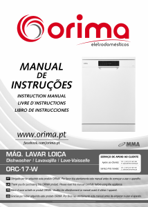 Manual Orima ORC 17 W Máquina de lavar louça