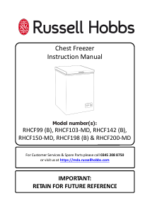 Bruksanvisning Russell Hobbs RHCF103-MD Frys