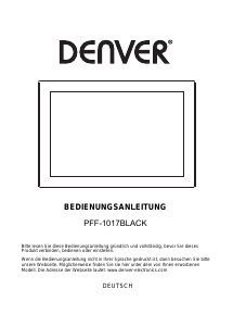 Bedienungsanleitung Denver PFF-1017 Digitaler bilderrahmen