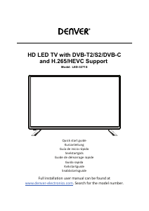 Brugsanvisning Denver LED-3271S LED TV