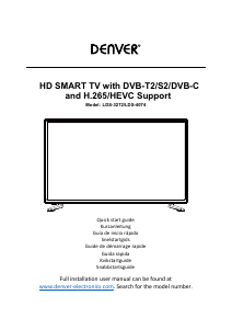 Mode d’emploi Denver LDS-4074 Téléviseur LED