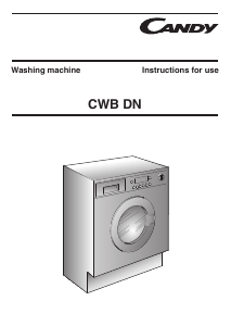 Handleiding Candy CWB 814DN1-S Wasmachine