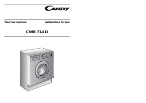 Handleiding Candy CWB 714D-80S Wasmachine