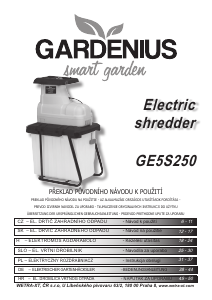 Manuál Gardenius GE5S250 Zahradní drtička