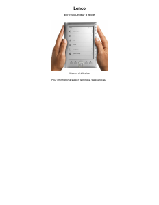 Mode d’emploi Lenco EB-1000 Liseuse