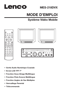 Mode d’emploi Lenco MES-218 Lecteur DVD