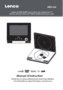 Mode d’emploi Lenco MES-204 Lecteur DVD