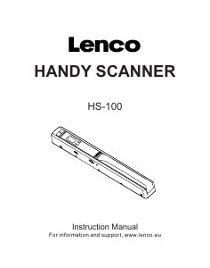 Handleiding Lenco HS-100 Scanner