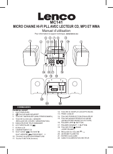 Mode d’emploi Lenco MC-141 Stéréo
