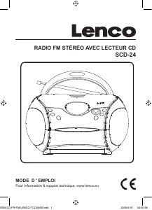 Mode d’emploi Lenco SCD-24 Stéréo