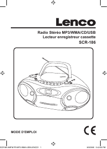 Mode d’emploi Lenco SCR-187 Stéréo