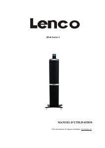 Mode d’emploi Lenco iPod Tower 1 Station d’accueil