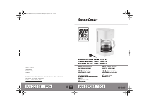 Návod SilverCrest SKMK 1000 A2 Kávovar